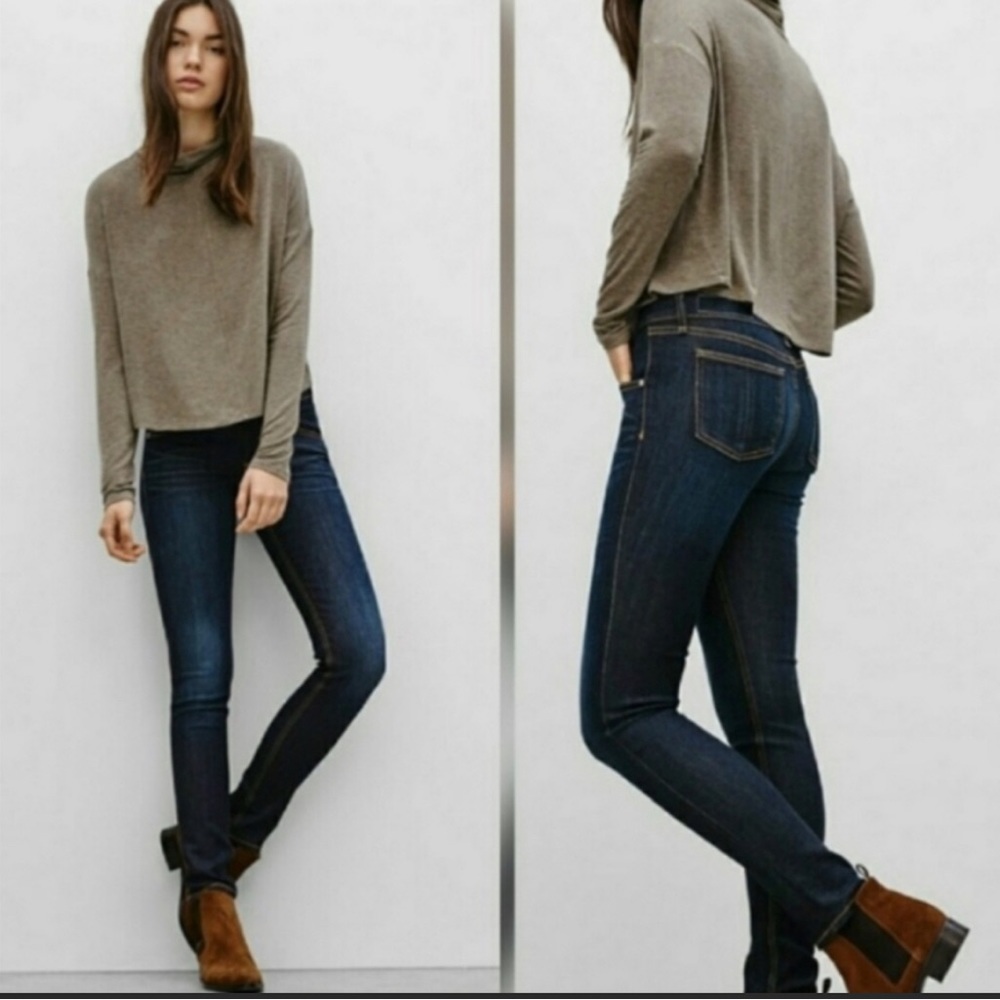 Rag & Bone Dark Wash Mid-Rise Skinny Jeans Sz 28